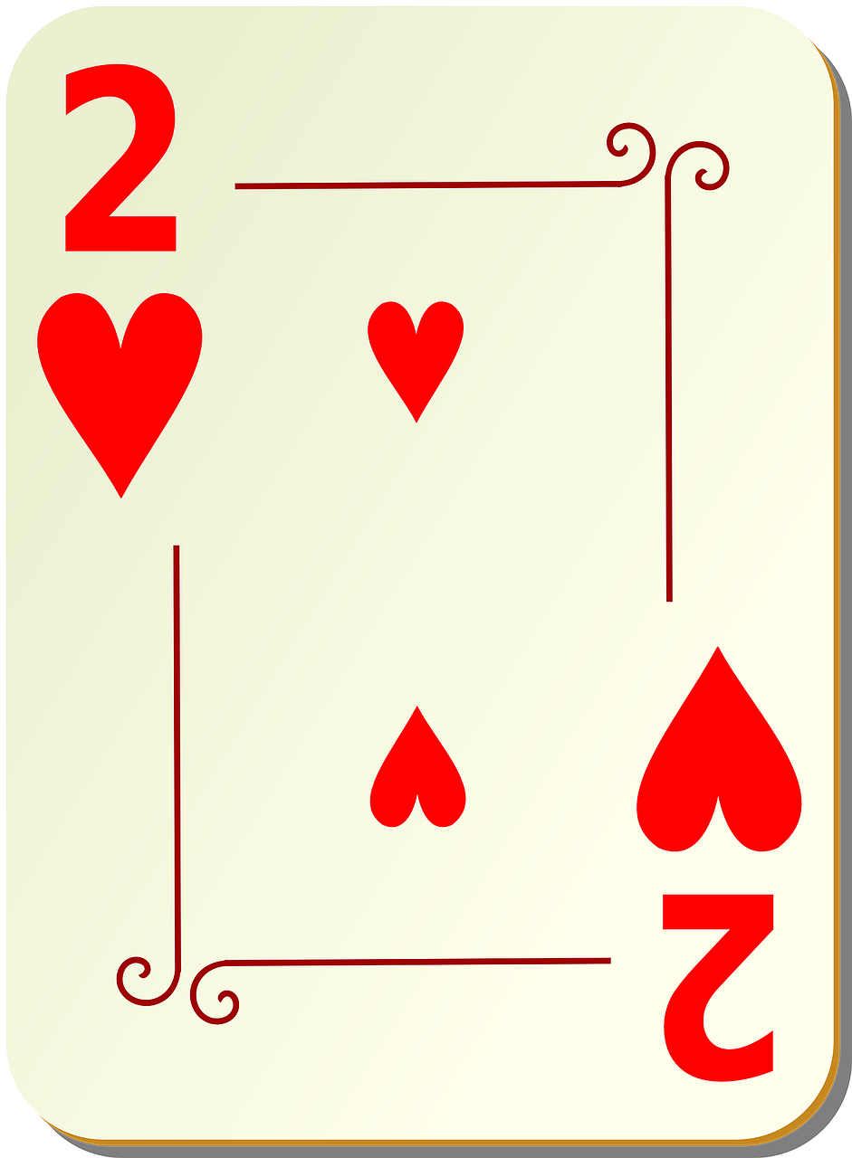 Two of Hearts Birth Card