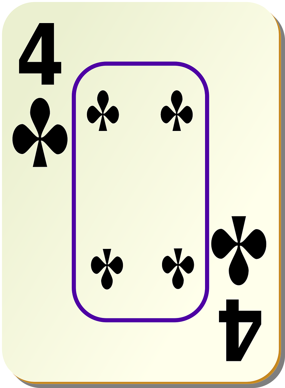 Four of CLubs Card