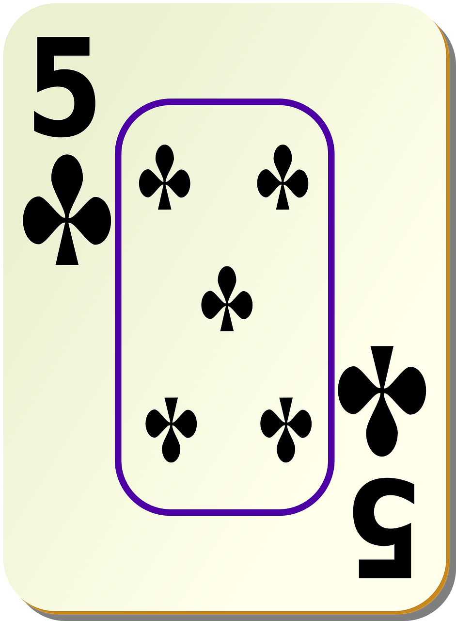 Five of Clubs Card