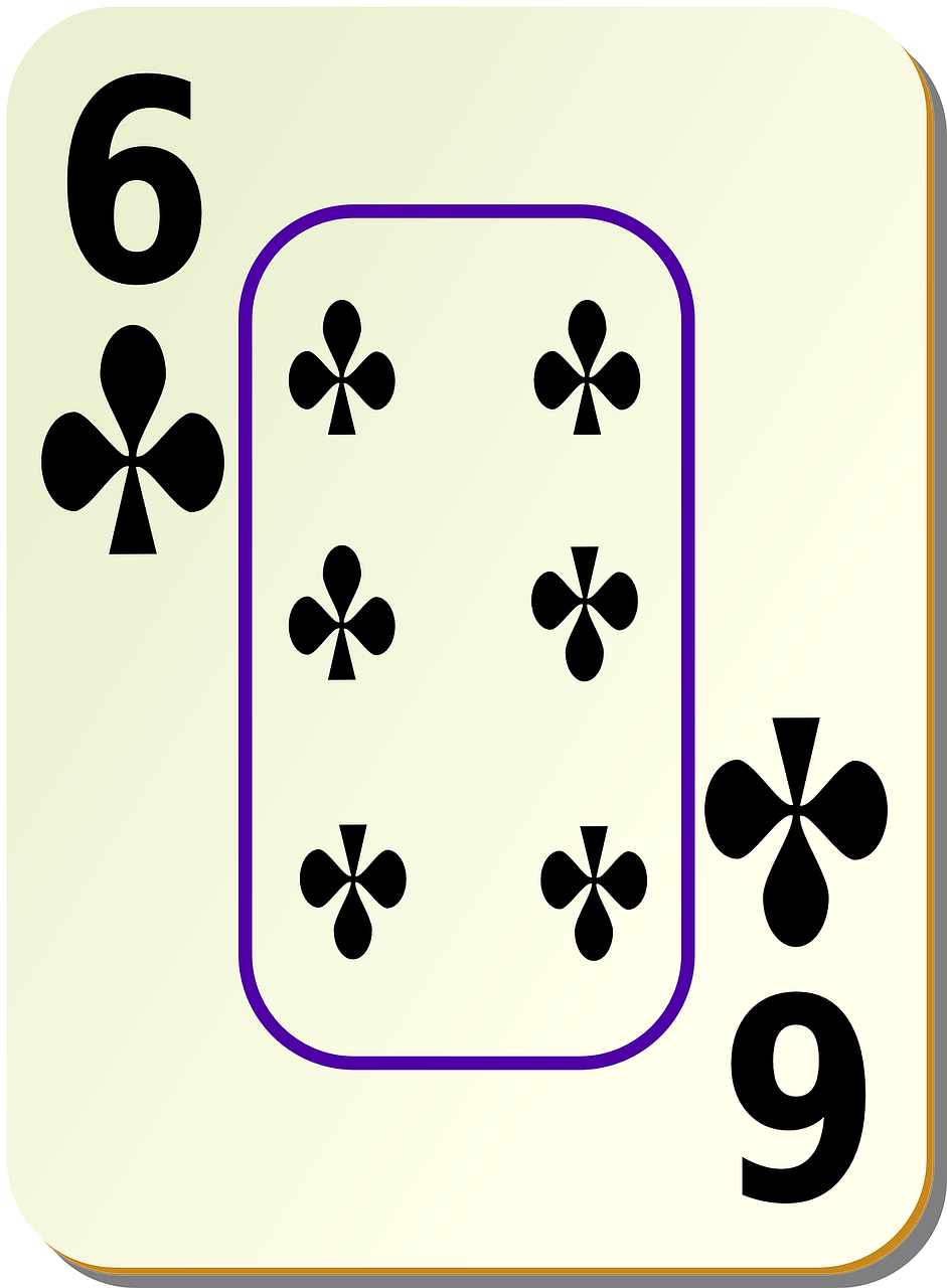 Six of Clubs Card