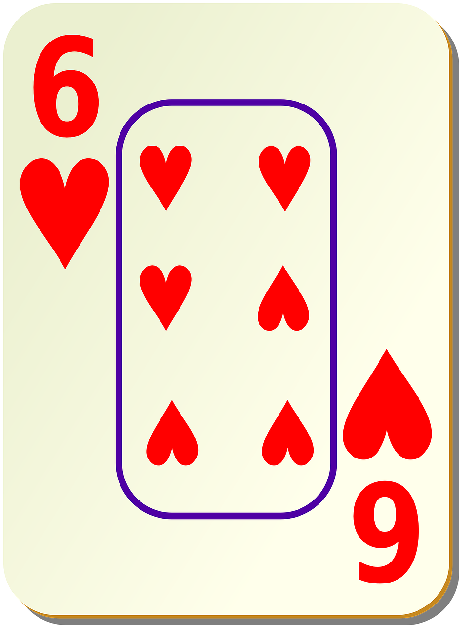 Six of Hearts Card