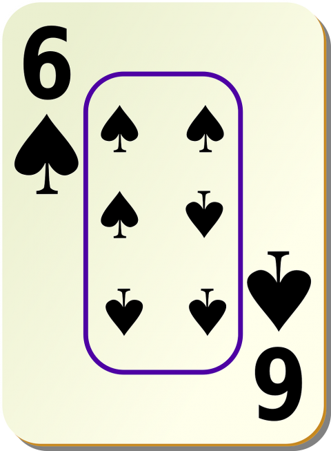 6 of spades birth card