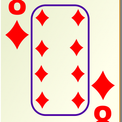 Eight of Diamonds Card