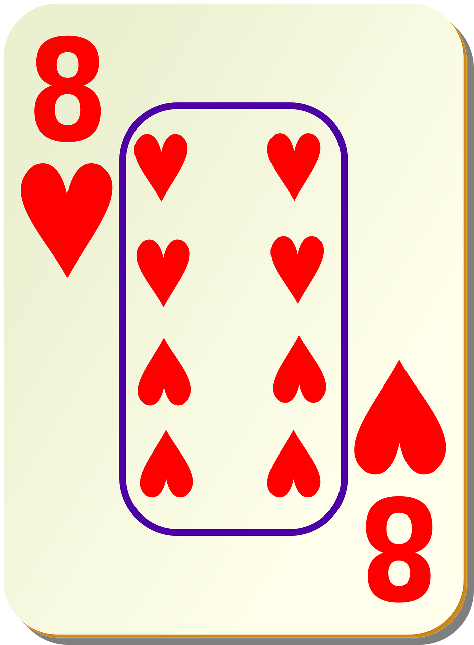 Eight of Hearts Card