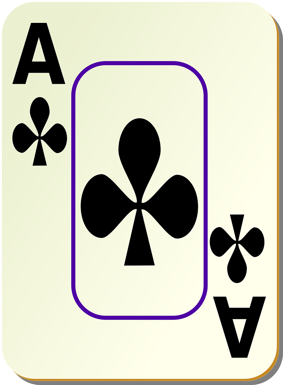 Ace of Clubs Card Illustration