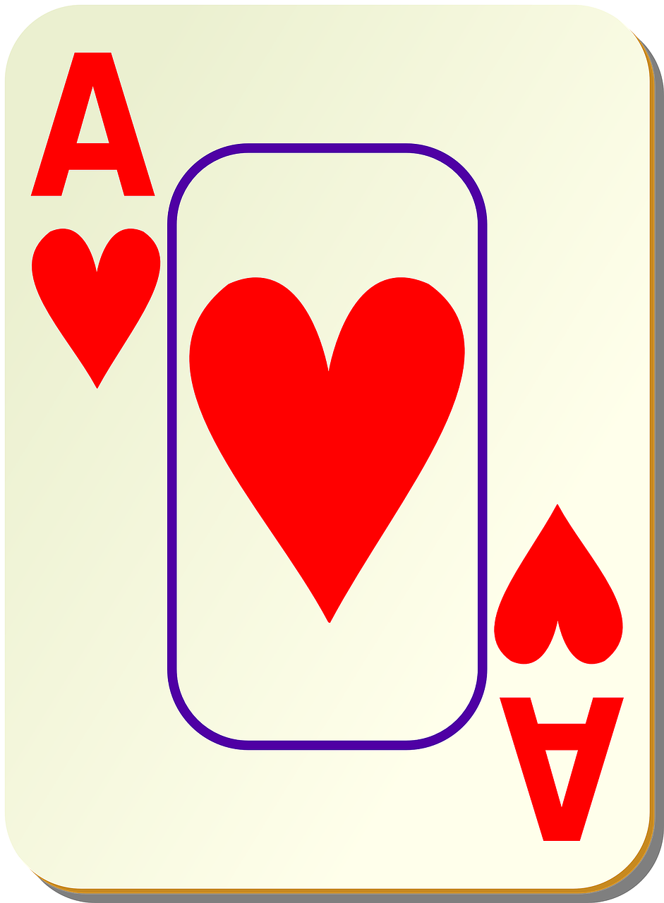 Ace of Hearts Birth Card