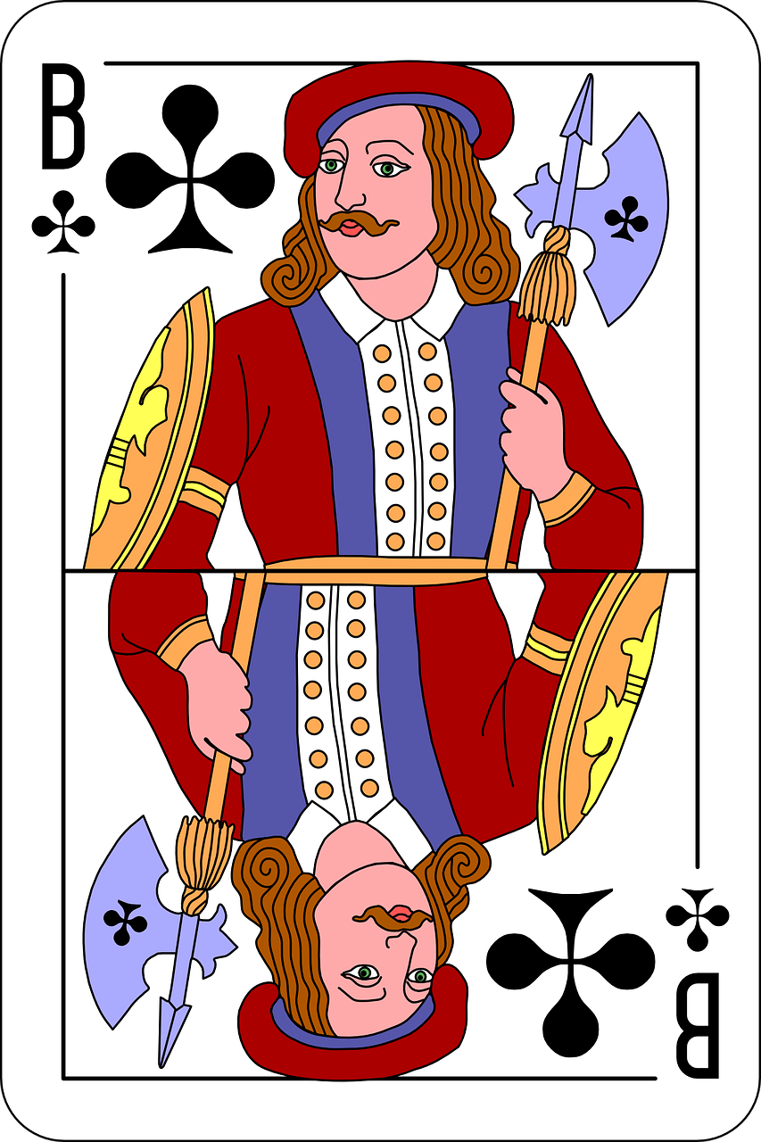jack of clubs card illustration