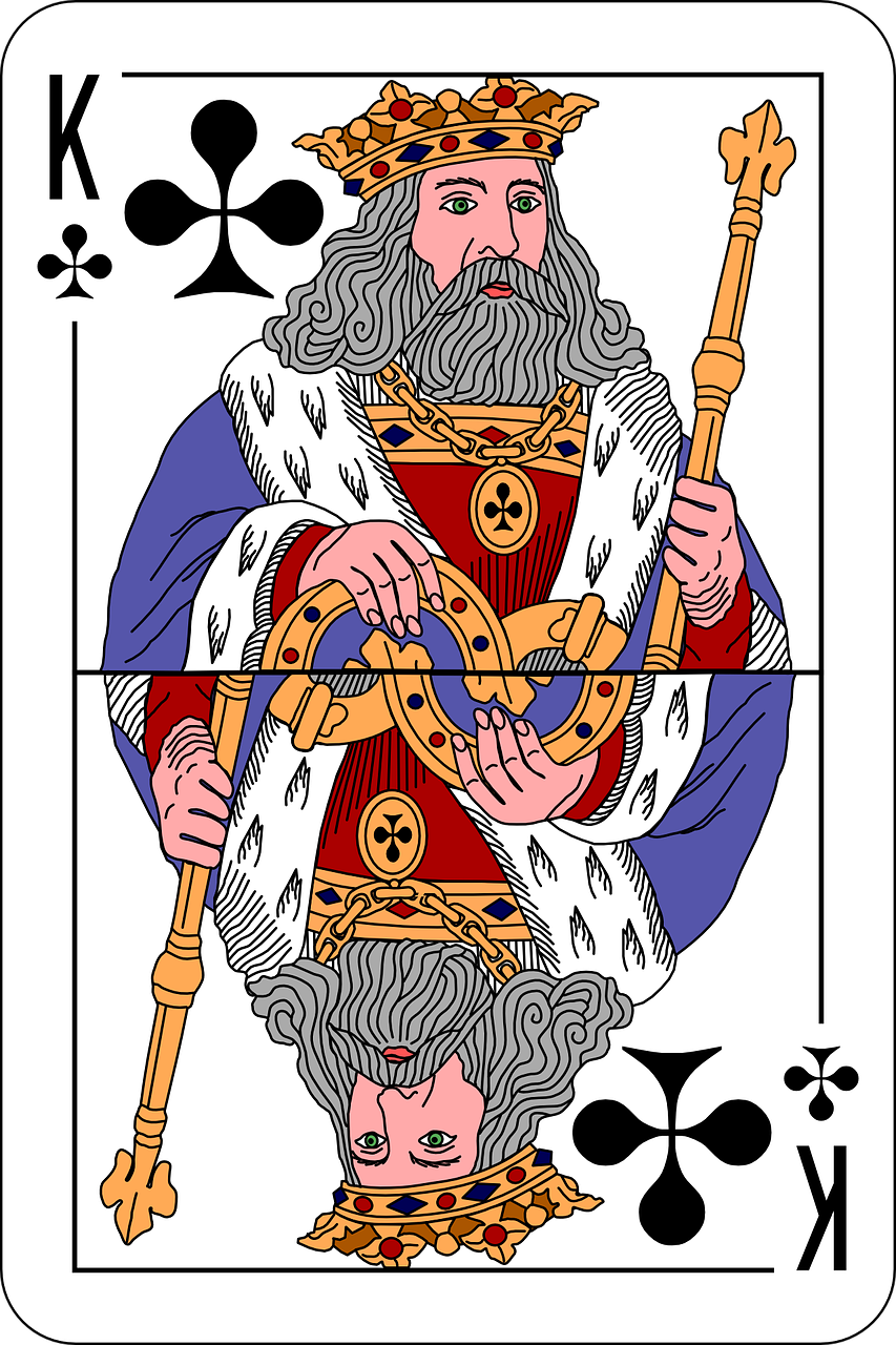 King of Clubs Card Illustration