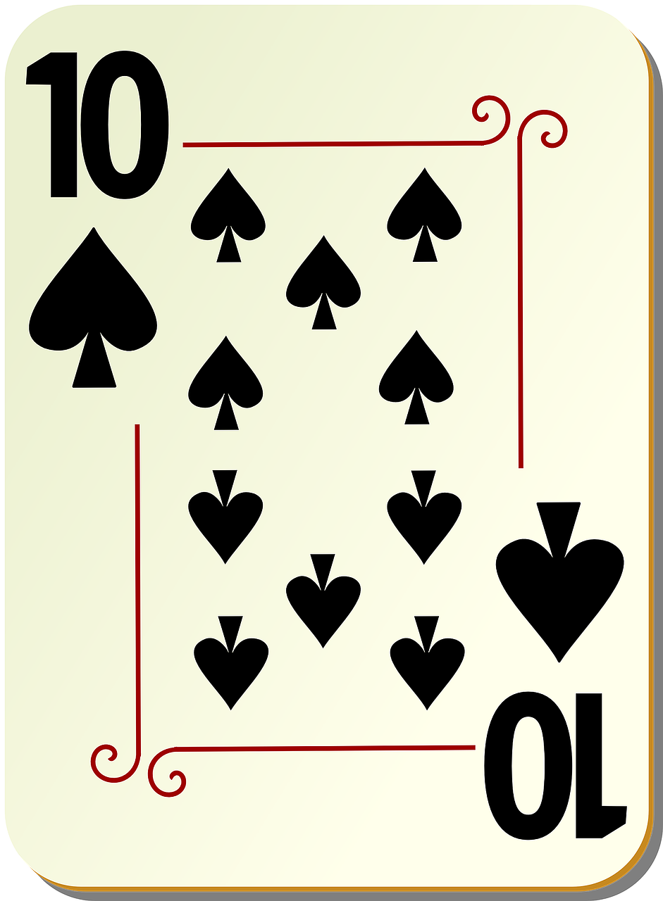 Ten of Spades Card